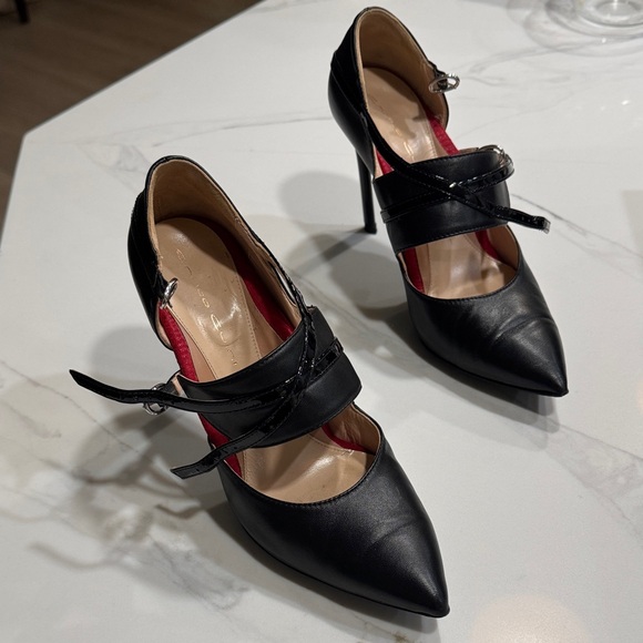 Chic Black and Red Women's Heels - Picture 1 of 8